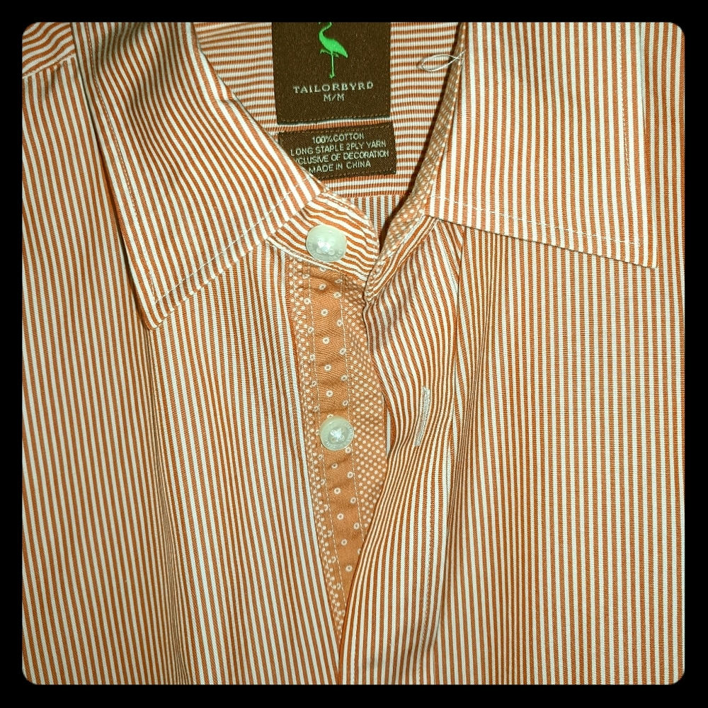 Men Dress Shirt Medium Tailorbyrd